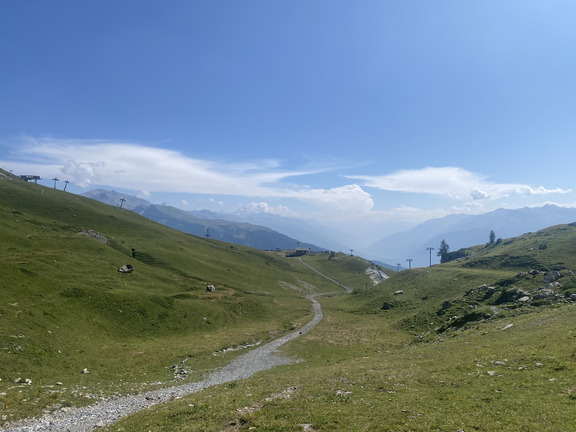 Спуск к подъемнику План-де-Конш