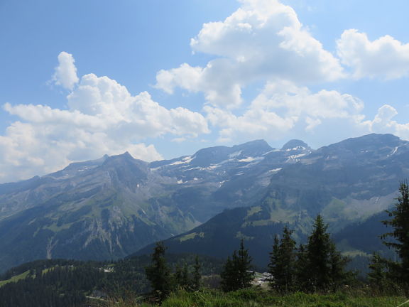 Ледник Диаблере : панорама с Тет-де-Мейере