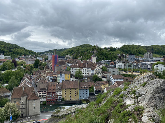 Спуск в городок Баден