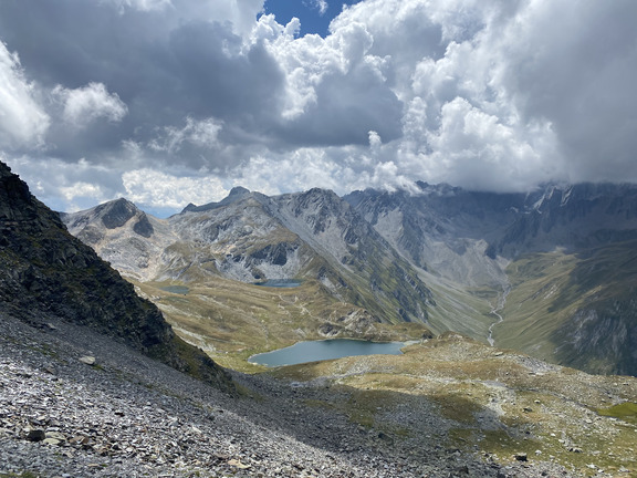 Оконные озера - вид с перевала