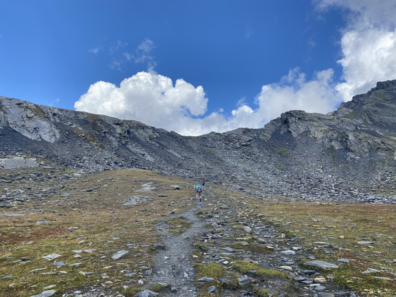 Подъем на перевал Бастильон с юга