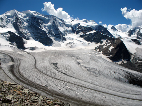 Вид на ледник Перс с Дьяволеццы