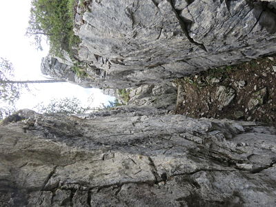 Проход среди скал в лесу Вильдбоде