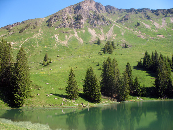 Вид на вершину Палетт со стороны озера Рето