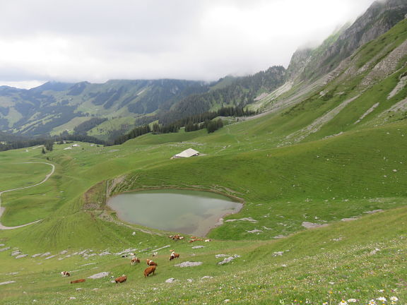 Озеро у хижины Зальцматт