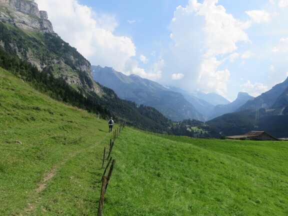 Спуск в Кандерштег