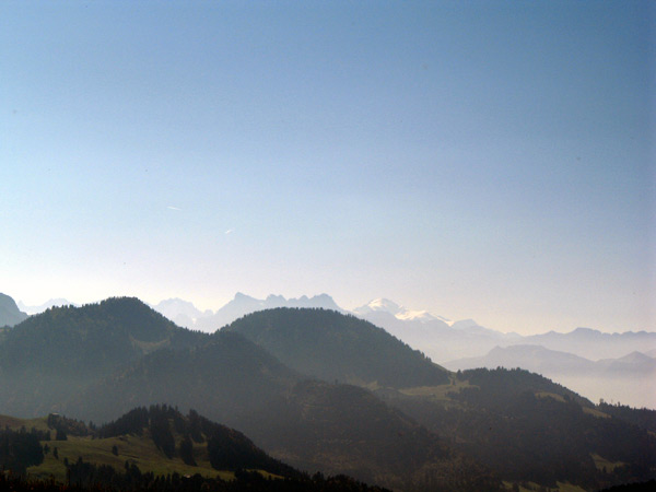 Вид на массив Монблан