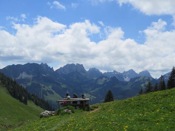 Перевал Эушельс: панорама Гастлозен