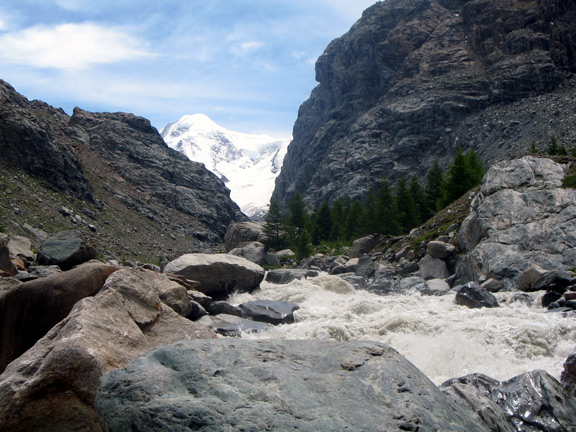 Ущелье ледника Горнерглетчер