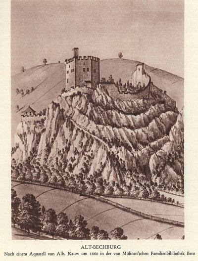 Акварель 1660 года. Альт-Бехбург