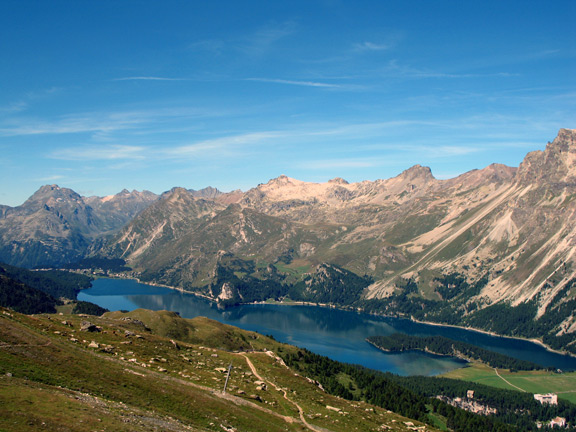Озеро Силс: панорама