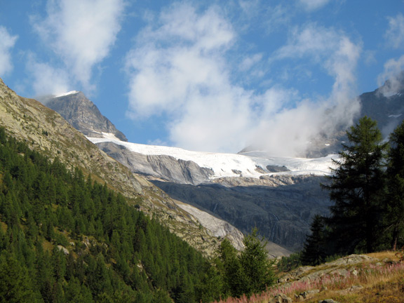 Ледник Петерсграт. Вид с Фафлеральп.