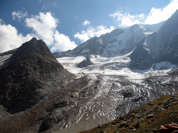 Вид на ледник